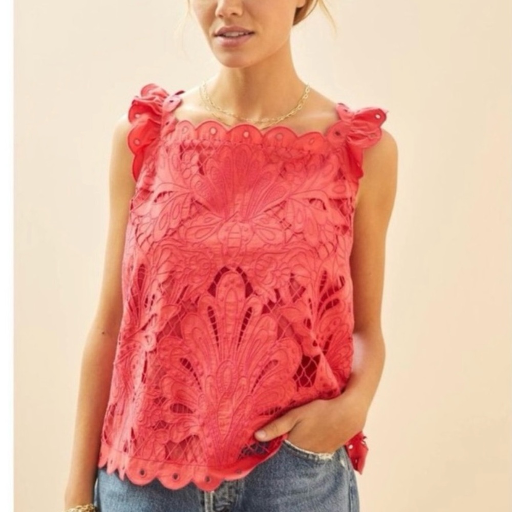 Maeve Anthro Lace Top